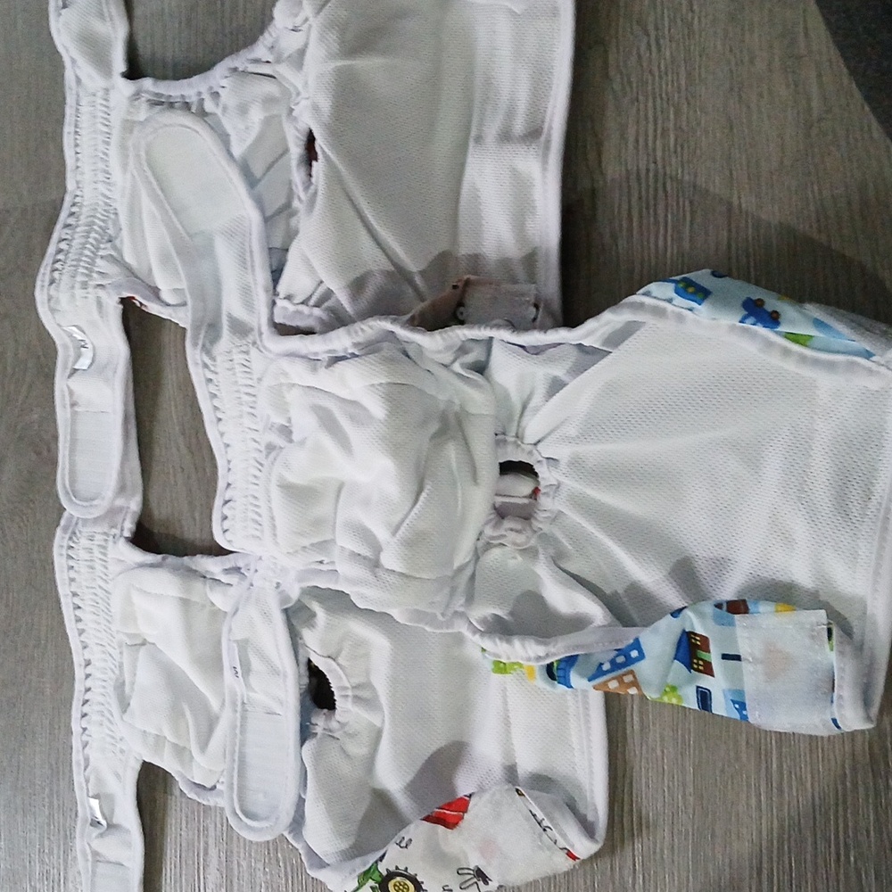 Jeworth Set of 3 Female Reusable Dog Diapers Sz M   Waist 12_15"    NWOT - Picture 5 of 5